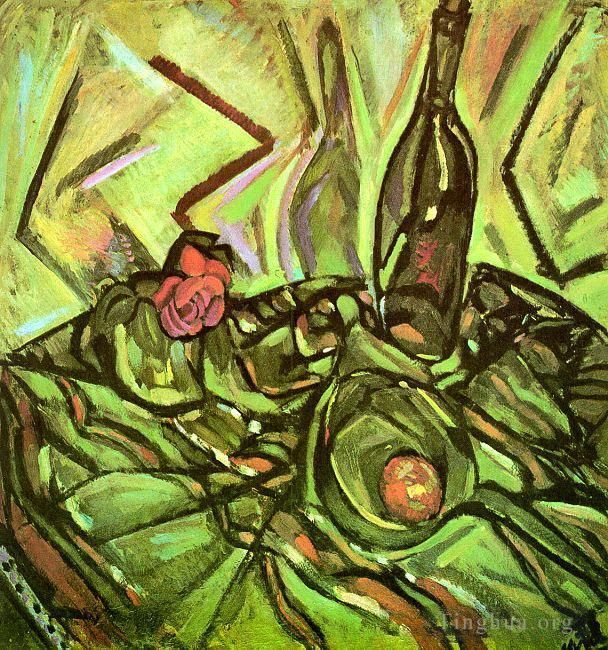 Joan Miró Peinture à l'huile - Nature morte à la rose