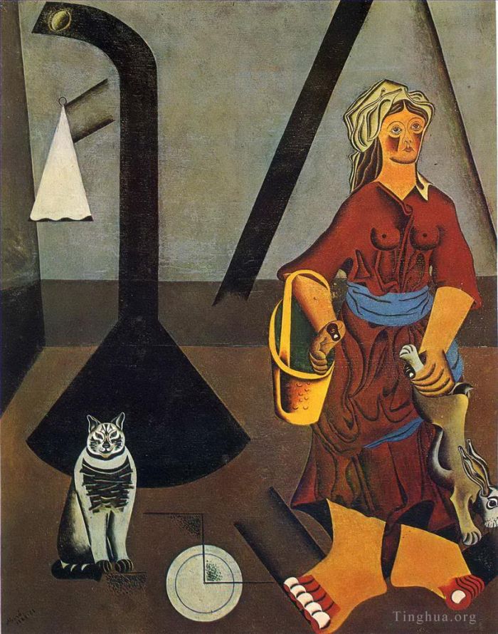 Joan Miró Peinture à l'huile - La femme du fermier