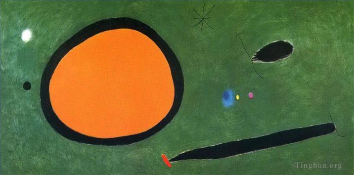 Joan Miró Types de peintures - Vol d'oiseau au clair de lune