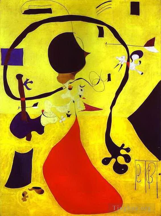 Joan Miró Types de peintures - Intérieur néerlandais 1928