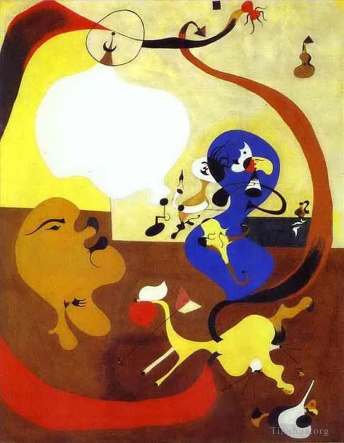 Joan Miró Types de peintures - Intérieur néerlandais II