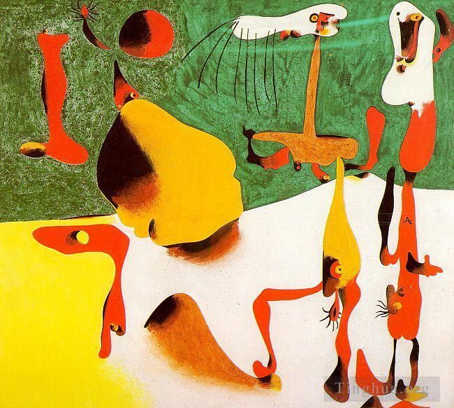 Joan Miró Types de peintures - Des personnages devant une métamorphose