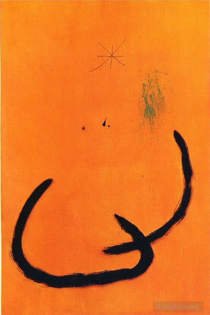 Joan Miró Types de peintures - Goutte d'eau sur la neige rose