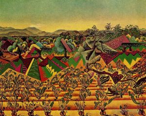 Joan Miró œuvre - Vignobles et oliviers de Mont Roig