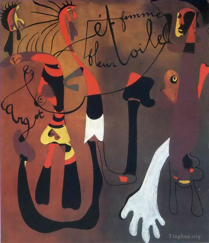 Joan Miró Types de peintures - Escargot Femme Fleur Etoile