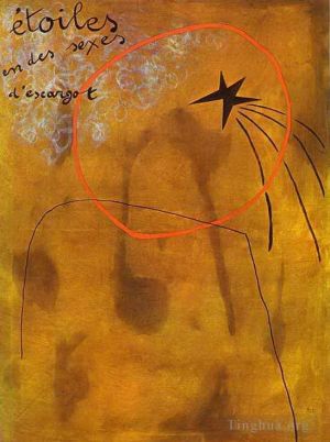 Joan Miró œuvre - Étoiles dans les sexes d’escargots