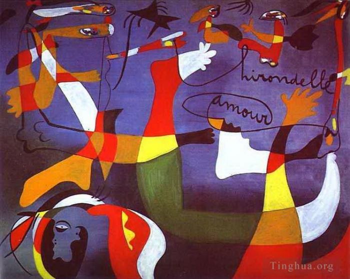 Joan Miró Types de peintures - Avaler l'amour
