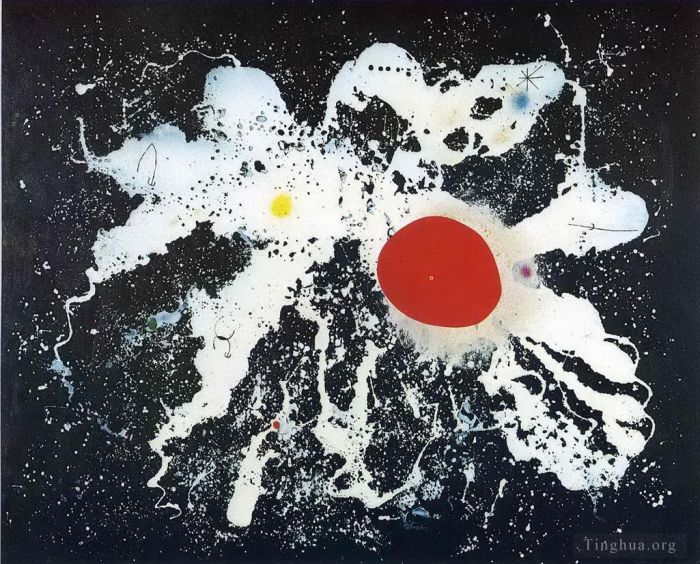 Joan Miró Types de peintures - Le disque rouge