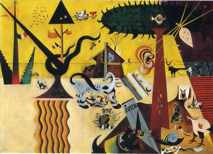 Joan Miró Types de peintures - Le champ labouré