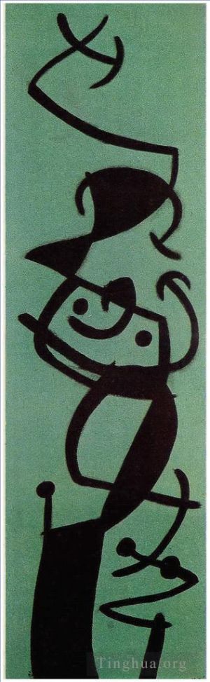 Joan Miró œuvre - Femme et oiseau I