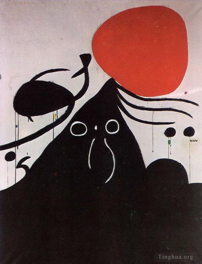 Joan Miró Types de peintures - Femme devant le soleil, je