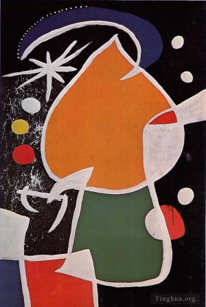 Joan Miró œuvre - Femme dans la nuit 2