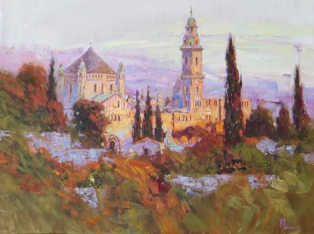 Komarova Elena Peinture à l'huile - Jérusalem