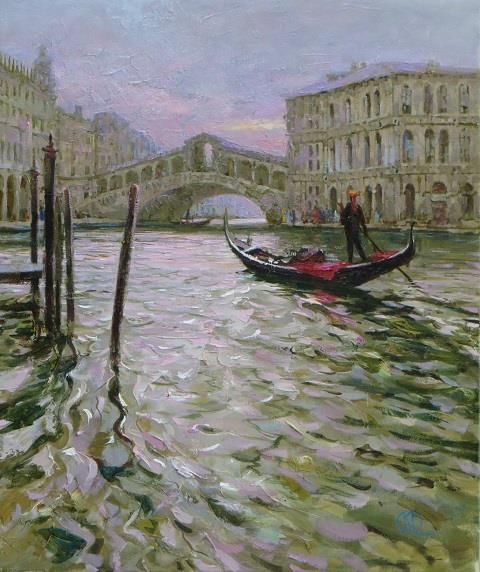 Komarova Elena Peinture à l'huile - Venise