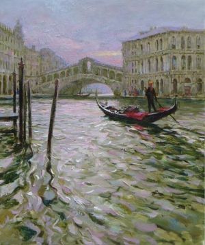 Peinture à l'huile contemporaine - Venise