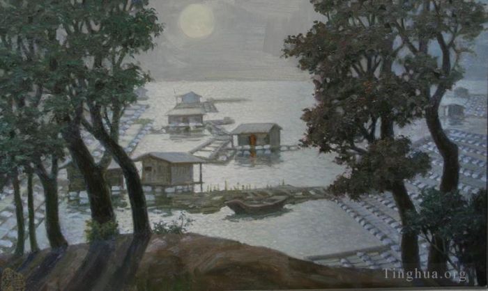 Li Jiahui Peinture à l'huile - Dans la nuit