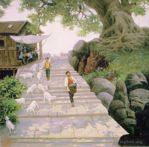 Li Jiahui œuvre - L'entrée du village