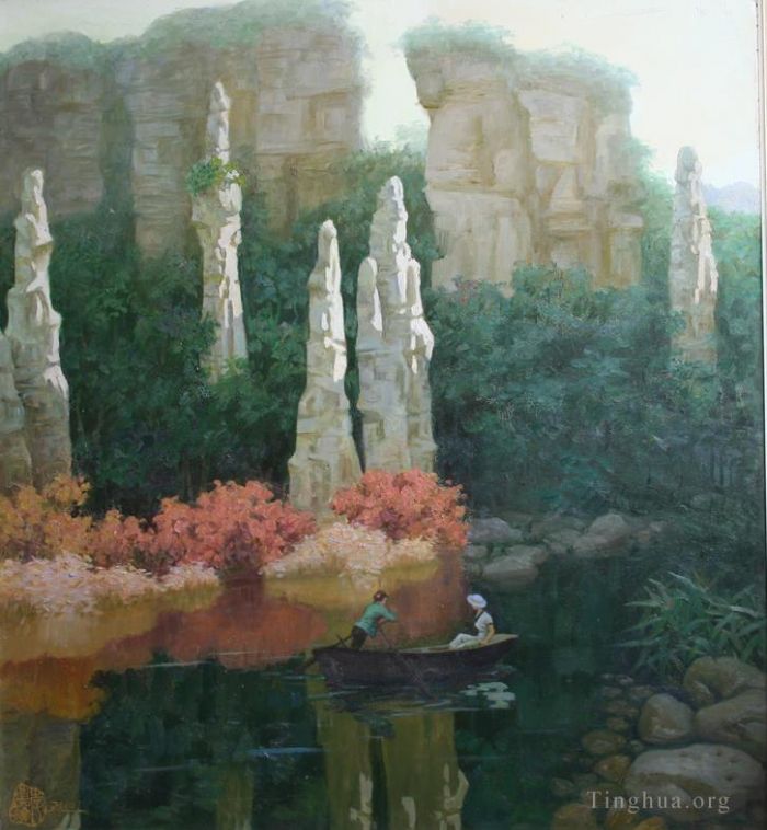 Li Jiahui Peinture à l'huile - Wulingyuan de Zhangjiajie série II