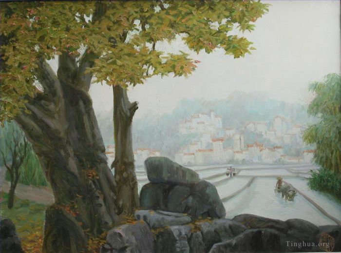 Li Jiahui Peinture à l'huile - Un matin d'automne