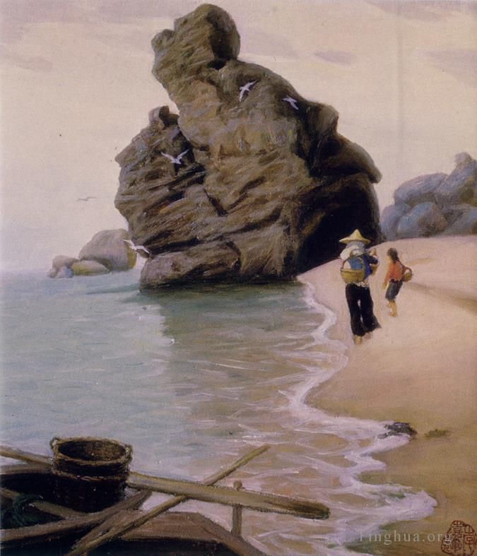 Li Jiahui Peinture à l'huile - Baie tranquille