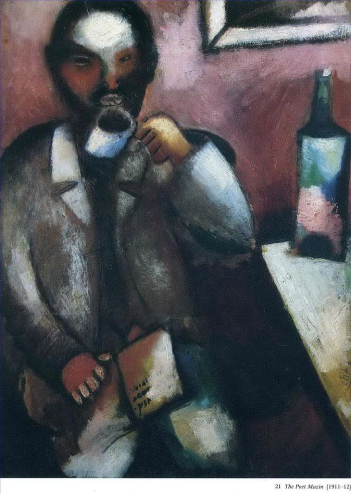 Marc Chagall Peinture à l'huile - Mazin le poète