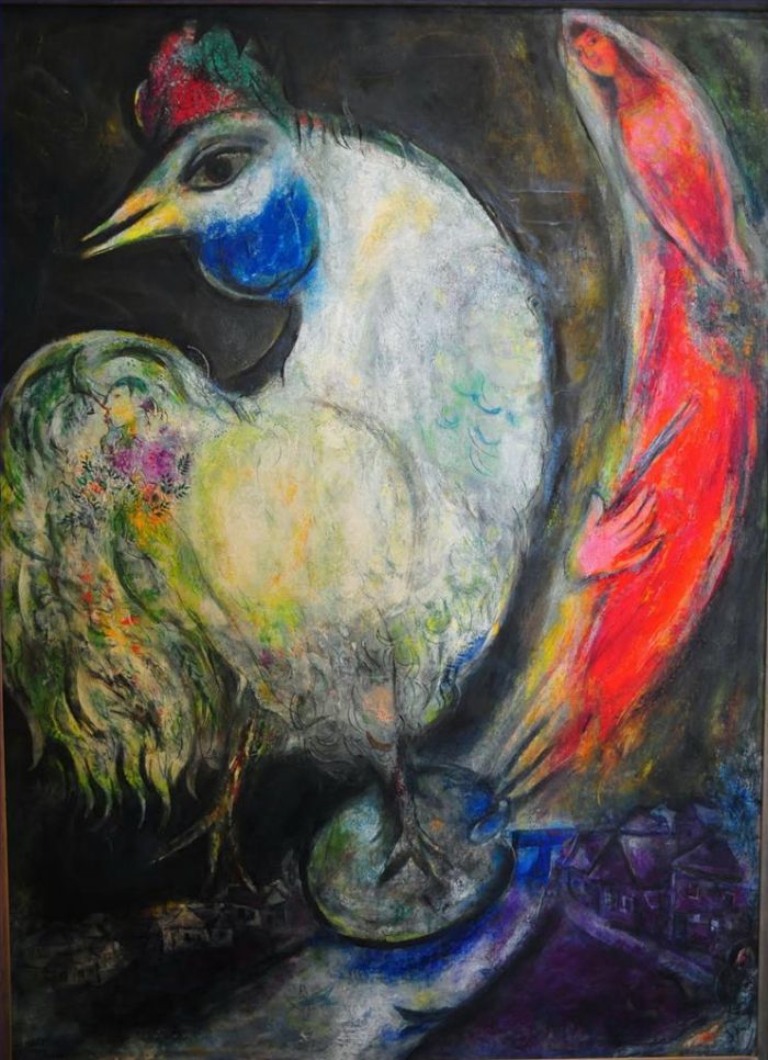 Marc Chagall Types de peintures - Un coq
