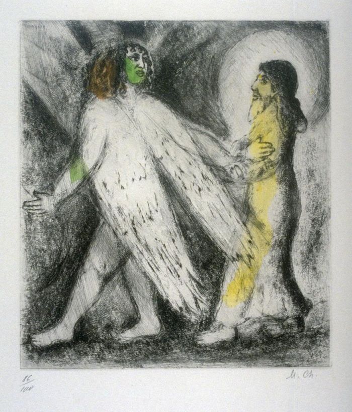 Marc Chagall Types de peintures - Ange menant Élie