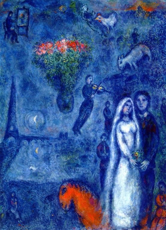 Marc Chagall Types de peintures - Artiste et sa fiancée