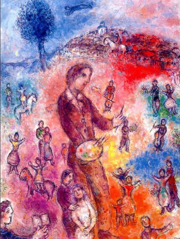 Marc Chagall Types de peintures - Artiste lors d'un festival
