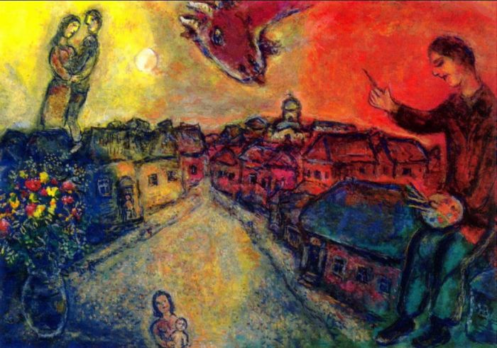 Marc Chagall Types de peintures - Artiste sur Vitebsk 2