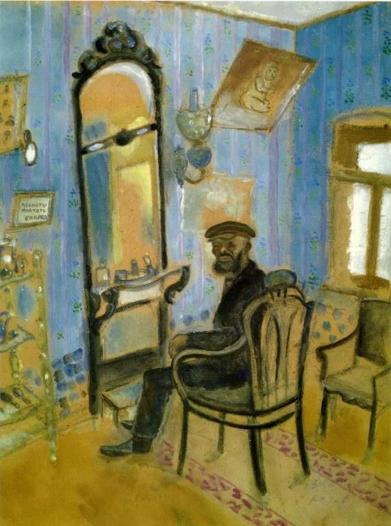 Marc Chagall Types de peintures - Salon de coiffure Oncle Zusman