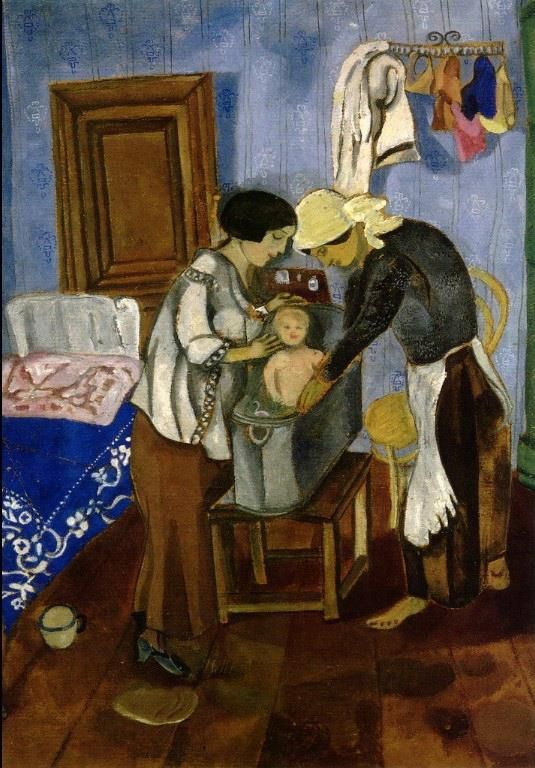 Marc Chagall Types de peintures - Baignade d'un bébé