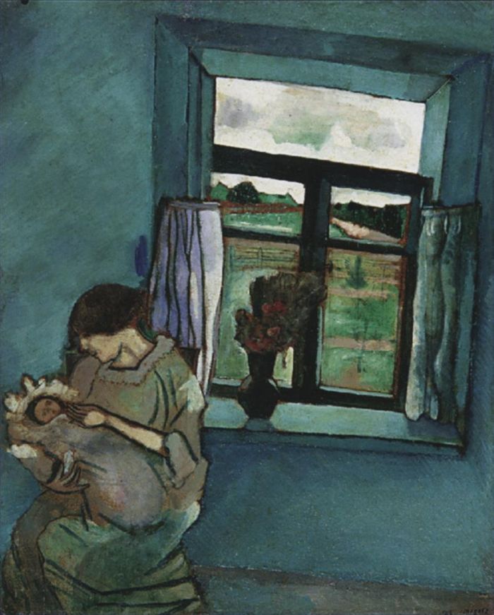 Marc Chagall Types de peintures - Bella et Ida près de la fenêtre