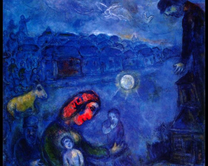 Marc Chagall Types de peintures - Village Bleu