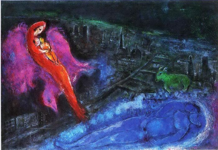 Marc Chagall Types de peintures - Ponts sur la Seine