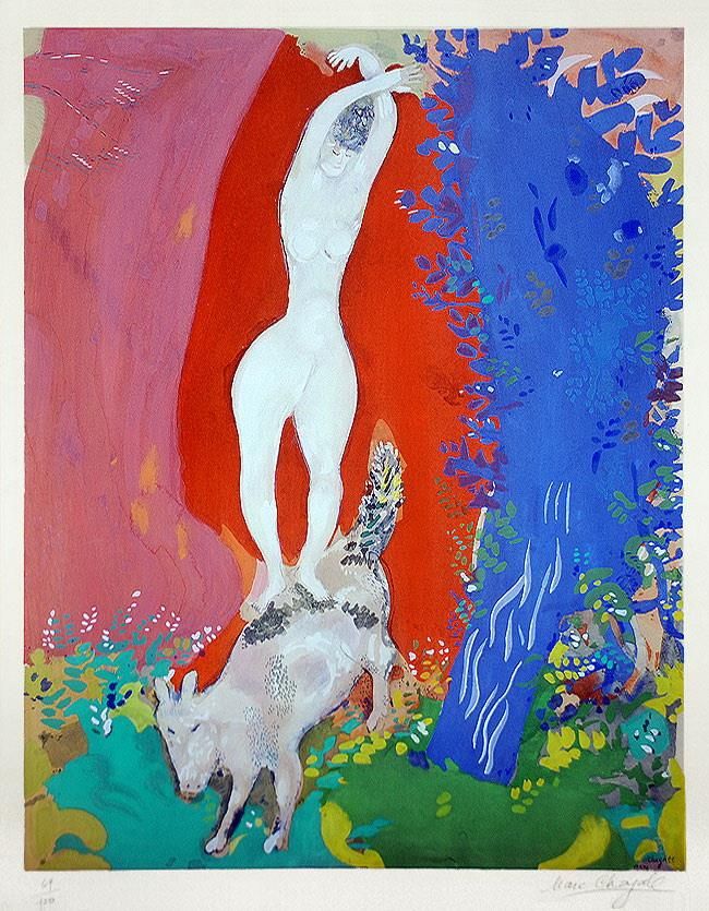 Marc Chagall Types de peintures - Femme de cirque