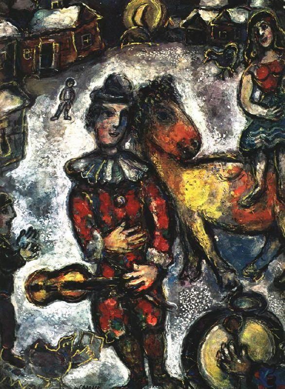 Marc Chagall Types de peintures - Cirque au Village