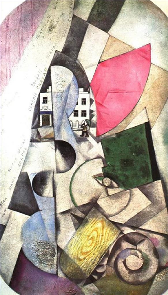 Marc Chagall Types de peintures - Paysage cubiste
