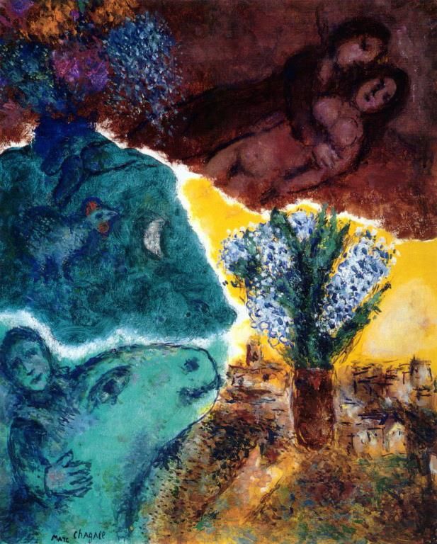 Marc Chagall Types de peintures - Aube