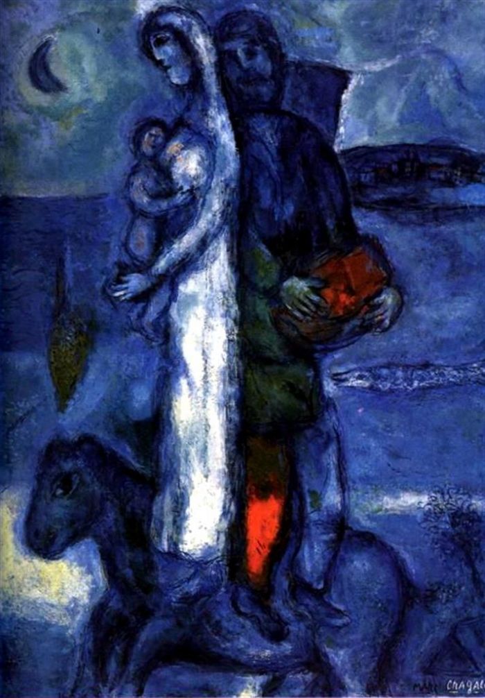 Marc Chagall Types de peintures - Famille de pêcheur