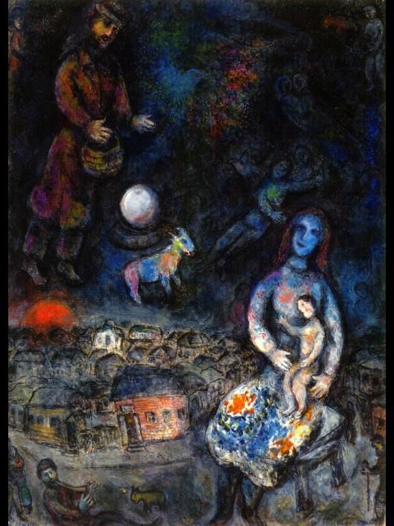 Marc Chagall Types de peintures - Sainte famille