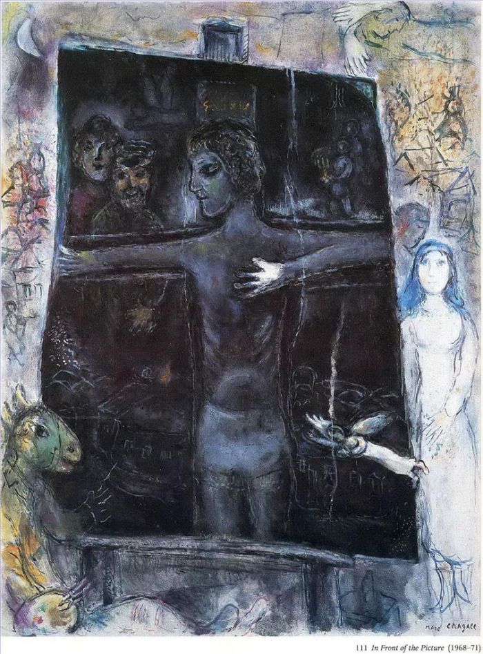 Marc Chagall Types de peintures - Devant l'image