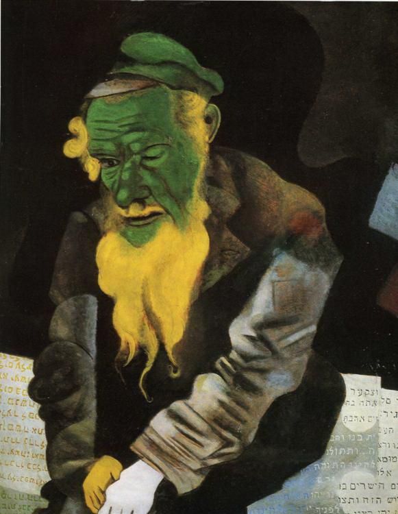 Marc Chagall Types de peintures - Juif en vert