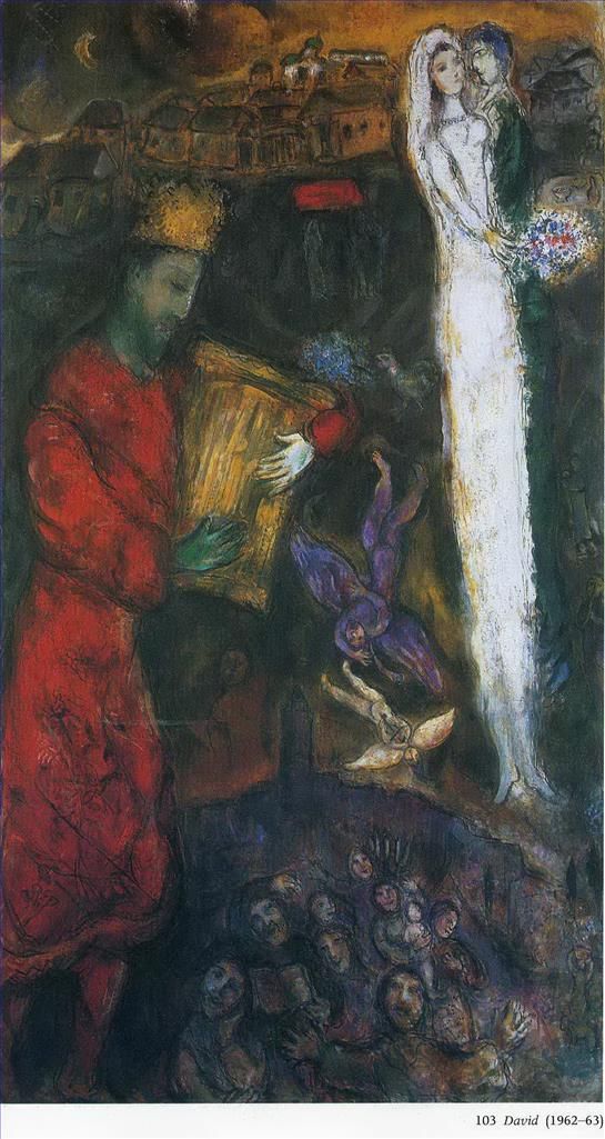 Marc Chagall Types de peintures - Le roi David