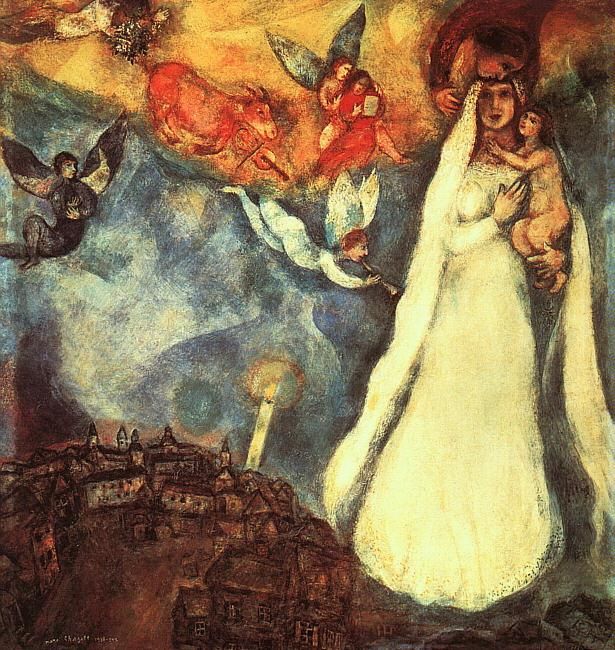 Marc Chagall Types de peintures - Madone du village