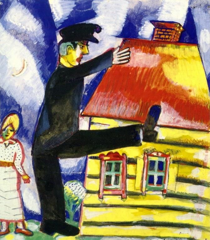 Marc Chagall Types de peintures - Marche