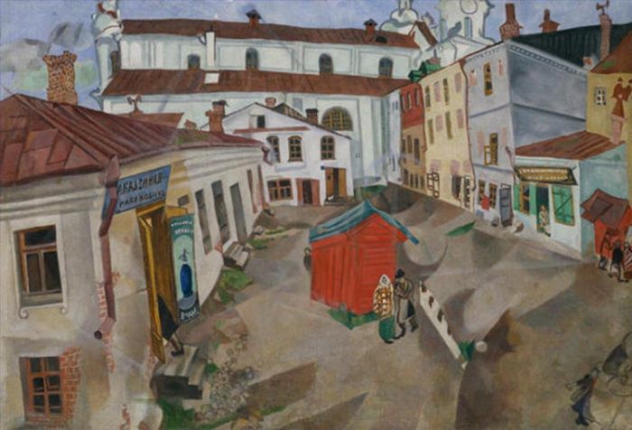 Marc Chagall Types de peintures - Marché à Vitebsk