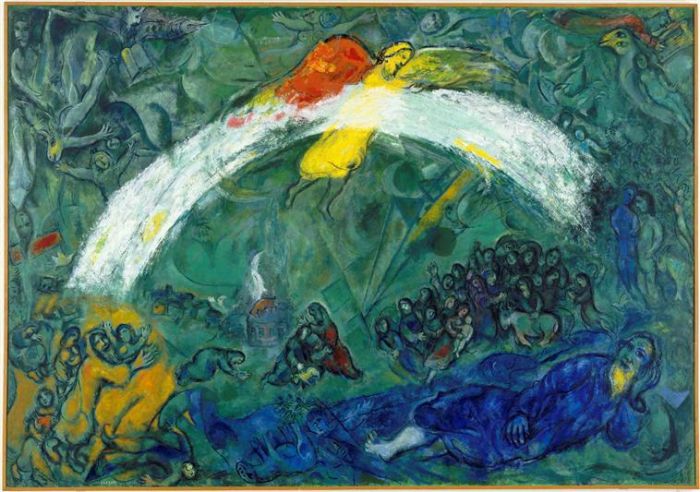 Marc Chagall Types de peintures - Noé et l'arc-en-ciel