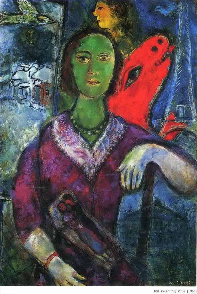 Marc Chagall Types de peintures - Portrait de Vava