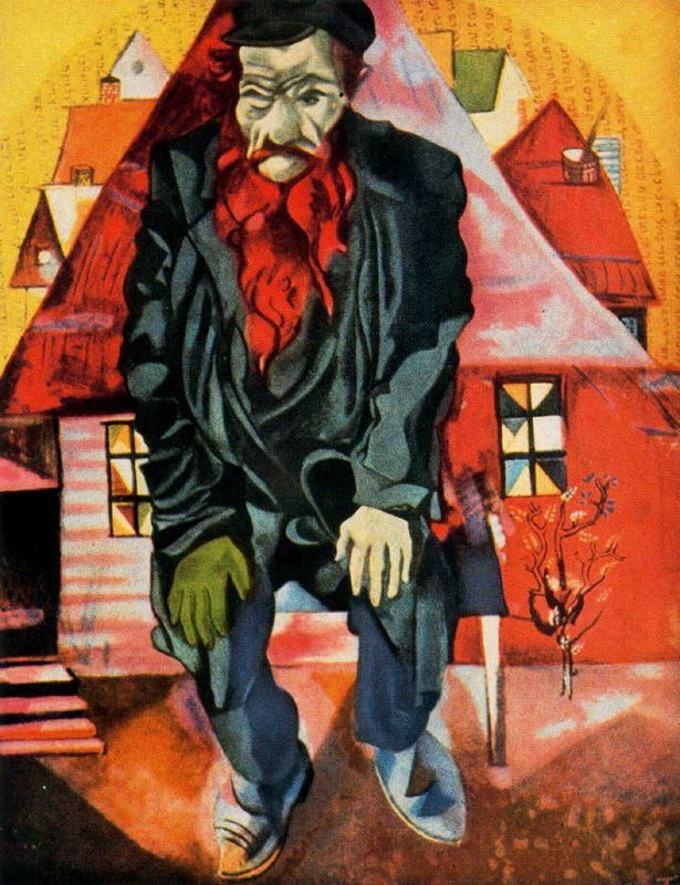 Marc Chagall Types de peintures - Juif rouge